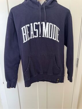 Marshawn Lynch’s Beastmode brand Navy Pullover Hoodie - Men's Hooded Sweatshirt